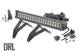 LED Lighting - LED Light Kit | Bumper Mount | 20" Black Dual Row | White DRL | Ram 1500 (19-24)