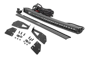 LED Lighting - LED Light Kit | Grille Mount | 30" Black Single Row | White DRL | Ford Raptor (17-20)