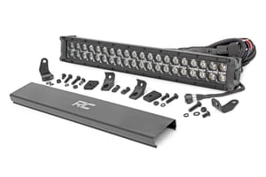 Rough Country 20 Inch Black Series LED Light Bar | Dual Row | Cool White DRL