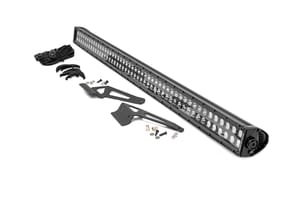 Rough Country LED Light | Windshield | 50" Black Dual Row | Can-Am Defender HD 5/HD 8/HD 9/HD 10