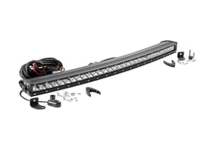Rough Country 30 Inch Chrome Series LED Light Bar | Curved | Single Row