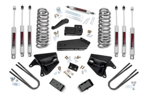 Rough Country 4 Inch Lift Kit | Quad Front Shocks | Rear Blocks | Ford F-150 4WD (80-96)