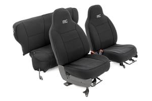 Interior & Floor Mats - Seat Covers | Non Detach Headrest FR and Rear | Jeep Cherokee XJ (84-96)