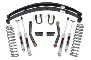 Rough Country 3 Inch Lift Kit | Series II | RR Springs | Jeep Cherokee XJ 2WD/4WD (84-01)