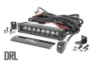 LED Lighting - 8 Inch Black Series LED Light Bar | Single Row | Cool White DRL