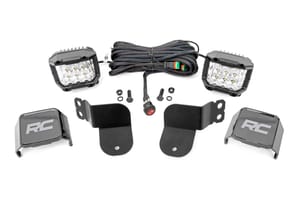 Rough Country LED Light Kit | Cage Mount | 3" OSRAM | Wide Angle | Polaris General XP 4 1000