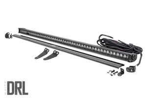 LED Lighting - LED Light Kit | Lower Windshield | 50" Black Single Row | White DRL | Polaris General XP 4 1000