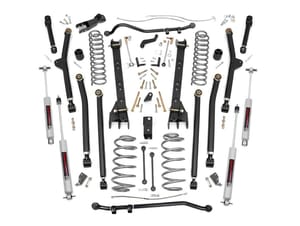 Rough Country 4 Inch Lift Kit | Long Arm | Jeep Wrangler TJ 4WD (1997-2006)