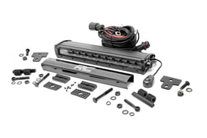 LED Lighting - LED Light | Bumper Mount | 12" Black Single Row | Can-Am Defender HD 8/HD 9/HD 10