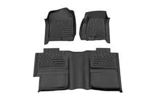 Rough Country Flex-Fit Floor Liners | FR & RR | FR Bucket | Extended | Chevy/GMC 1500/2500/3500 (99-06 & Classic)
