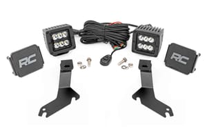LED Lighting - LED Light Kit | Ditch Mount | 2" Black Pair | Spot | Chevy Silverado 1500 (99-06)/Tahoe (00-06)