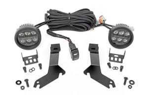 LED Lighting - LED Light Kit | Ditch Mount | Black Series Round | 3.5 Inch | Amber DRL | Chevy 1500 (99-06)