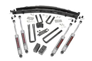 Rough Country 4 Inch Lift Kit | Rear Blocks | Dodge W100 Truck/W200 Truck 4WD (1970-1974)