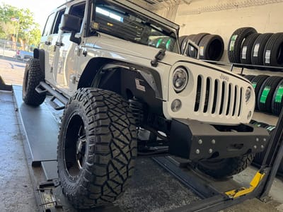 Alignment service at LR Wheels N Lifts Tampa