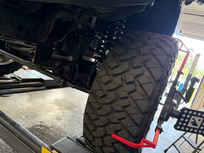 Alignment service at LR Wheels N Lifts Tampa