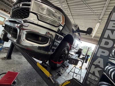 Alignment service at LR Wheels N Lifts Tampa