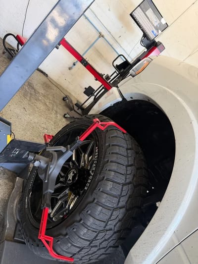 Alignment service at LR Wheels N Lifts Tampa