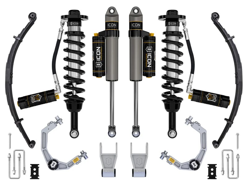 ICON Vehicle Dynamics 21-26 FORD F150 TREMOR 2.5-3" STAGE 4 SUSPENSION SYS BILLET CDCV LEAF PACK