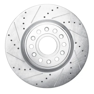 Dynamic Friction Company Brake Rotor - Drilled and Slotted - Silver 63140120L