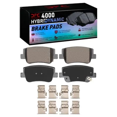 Dynamic Friction Company 4000 HybriDynamic Brake Pads With Hardware Kit 4000241701