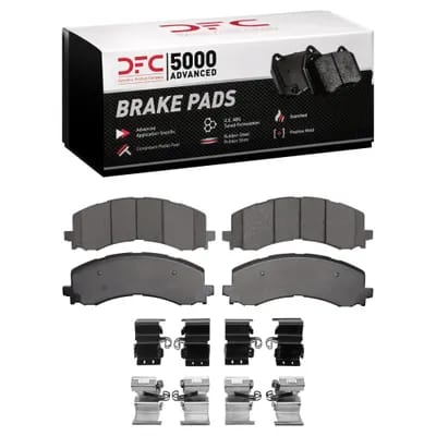 Dynamic Friction Company 5000 Advance Brake Pads With Hardware Kit 1551238201