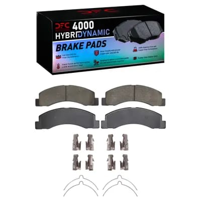 Dynamic Friction Company 4000 HybriDynamic Brake Pads With Hardware Kit 4000075601