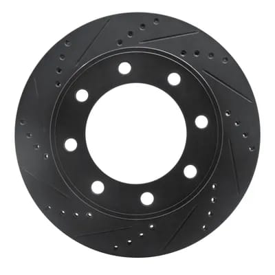 Dynamic Friction Company Brake Rotor - Drilled and Slotted - Black 63354174L
