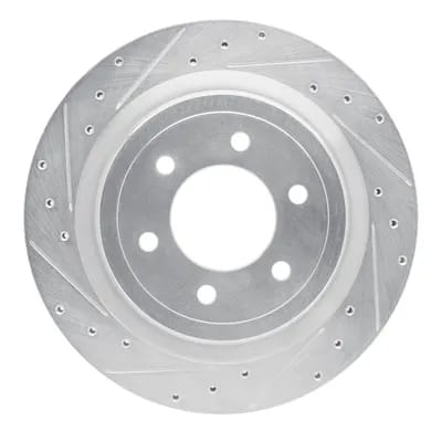 Dynamic Friction Company Brake Rotor - Drilled and Slotted - Silver 63154288L