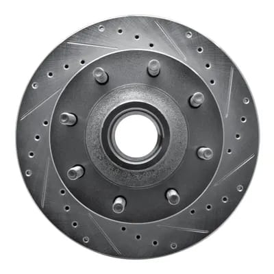 Dynamic Friction Company Brake Rotor - Drilled and Slotted - Silver 63154190R
