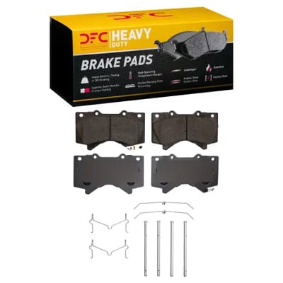 Dynamic Friction Company Heavy-Duty Brake Pads with Hardware Kit 1214130301