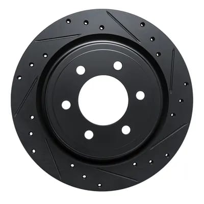 Dynamic Friction Company Brake Rotor - Drilled and Slotted - Black 63354289R