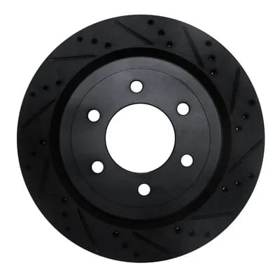 Dynamic Friction Company Brake Rotor - Drilled and Slotted - Black 63354267R