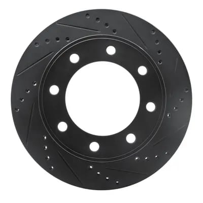 Dynamic Friction Company Brake Rotor - Drilled and Slotted - Black 63354174R