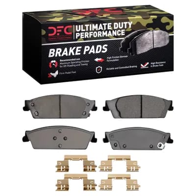 Dynamic Friction Company Ultimate Duty Performance Brake Pads with  Hardware Kit 1400119412