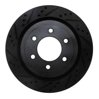 Dynamic Friction Company Brake Rotor - Drilled and Slotted - Black 63354267L