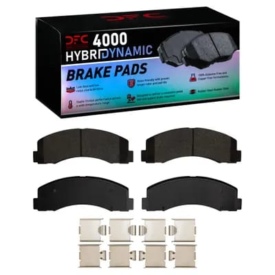 Dynamic Friction Company 4000 HybriDynamic Brake Pads With Hardware Kit 4000208701