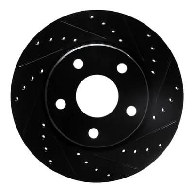 Dynamic Friction Company Brake Rotor - Drilled and Slotted - Black 63342030R