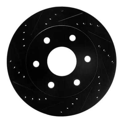 Dynamic Friction Company Brake Rotor - Drilled and Slotted - Black 63348036L