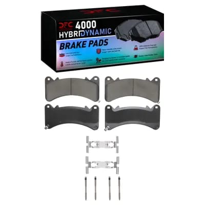 Dynamic Friction Company 4000 HybriDynamic Brake Pads With Hardware Kit 4000191001