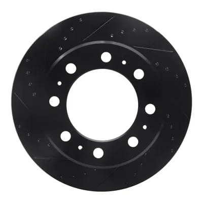 Dynamic Friction Company Brake Rotor - Drilled and Slotted - Black 63340118L