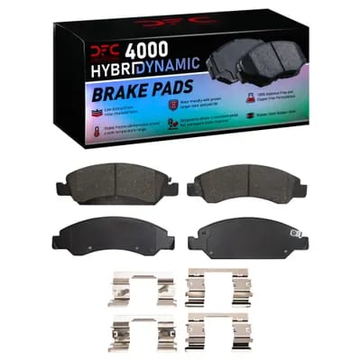 Dynamic Friction Company 4000 HybriDynamic Brake Pads With Hardware Kit 4000136301