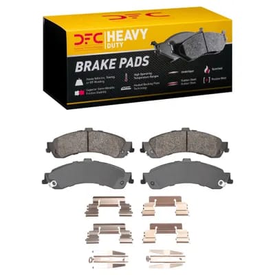 Dynamic Friction Company Heavy-Duty Brake Pads with Hardware Kit 1214083401