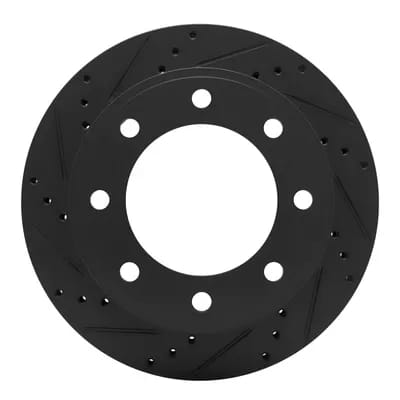 Dynamic Friction Company Brake Rotor - Drilled and Slotted - Black 63354161L