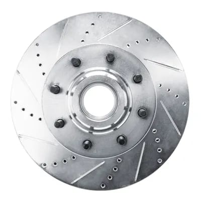 Dynamic Friction Company Brake Rotor - Drilled and Slotted - Silver 63154224L