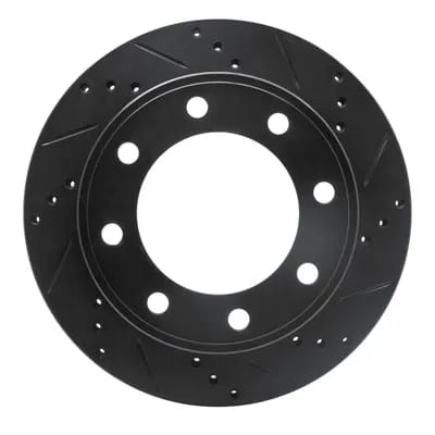 Dynamic Friction Company Brake Rotor - Drilled and Slotted - Black 63354161R