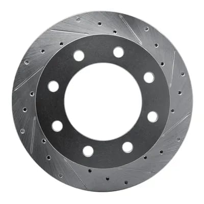 Dynamic Friction Company Brake Rotor - Drilled and Slotted - Silver 63154161R