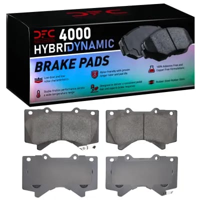 Dynamic Friction Company 4000 HybriDynamic Brake Pads Without Hardware Kit 4000130300