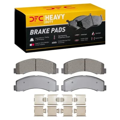 Dynamic Friction Company Heavy-Duty Brake Pads with Hardware Kit 1214208701