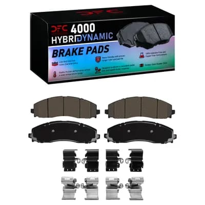Dynamic Friction Company 4000 HybriDynamic Brake Pads With Hardware Kit 4000249101