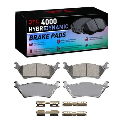 Dynamic Friction Company 4000 HybriDynamic Brake Pads With Hardware Kit 4000160201